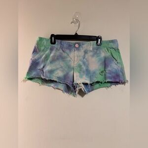 Handmade American Eagle Tie Dye Distressed Shorts size 42